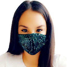 Load image into Gallery viewer, Women Sequin Nose Wire Face Mask