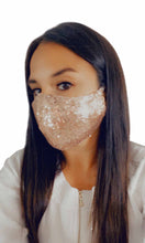 Load image into Gallery viewer, Women Sequin Nose Wire Face Mask