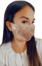 Load image into Gallery viewer, Women Sequin Nose Wire Face Mask
